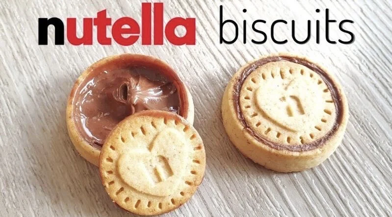 بیسکوییت نوتلا کرم شکلاتی 22 عددی Nutella biscuit