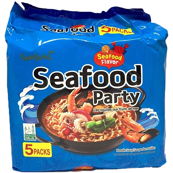 نودل سامیانگ غذای دریایی seafood بسته 5 عددی